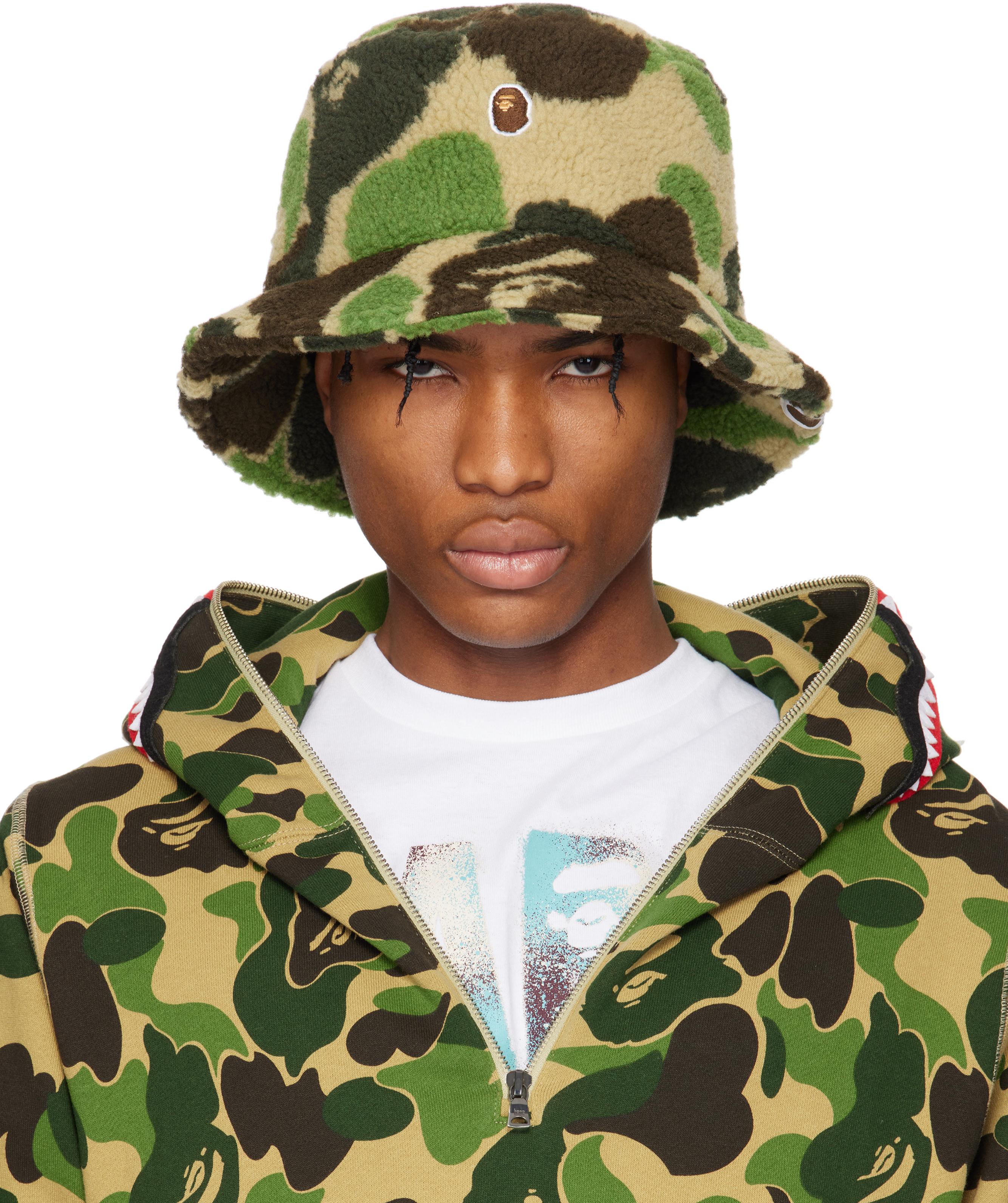 BAPE ABC CAMO BOA FLEECE BUCKET ハット Mサイズ BAPE ABC Camo Pile