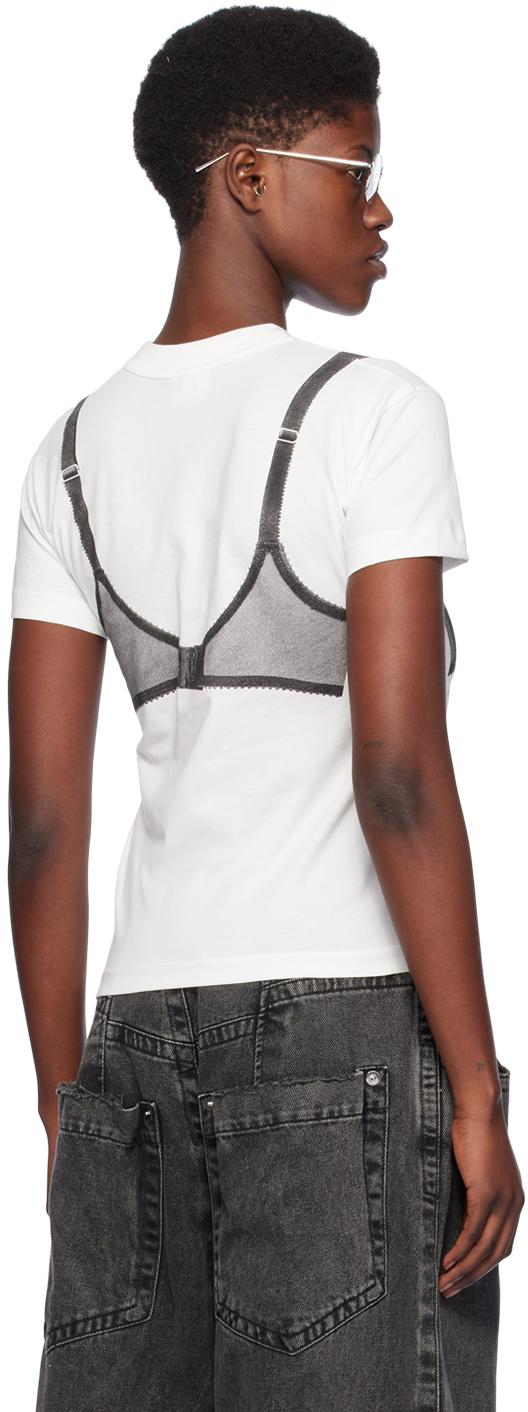 【関税込み】VAQUERA ホワイト Bullet Bra ボディスーツ VAQUERA White Bullet Bra T-Shirt Vaquera