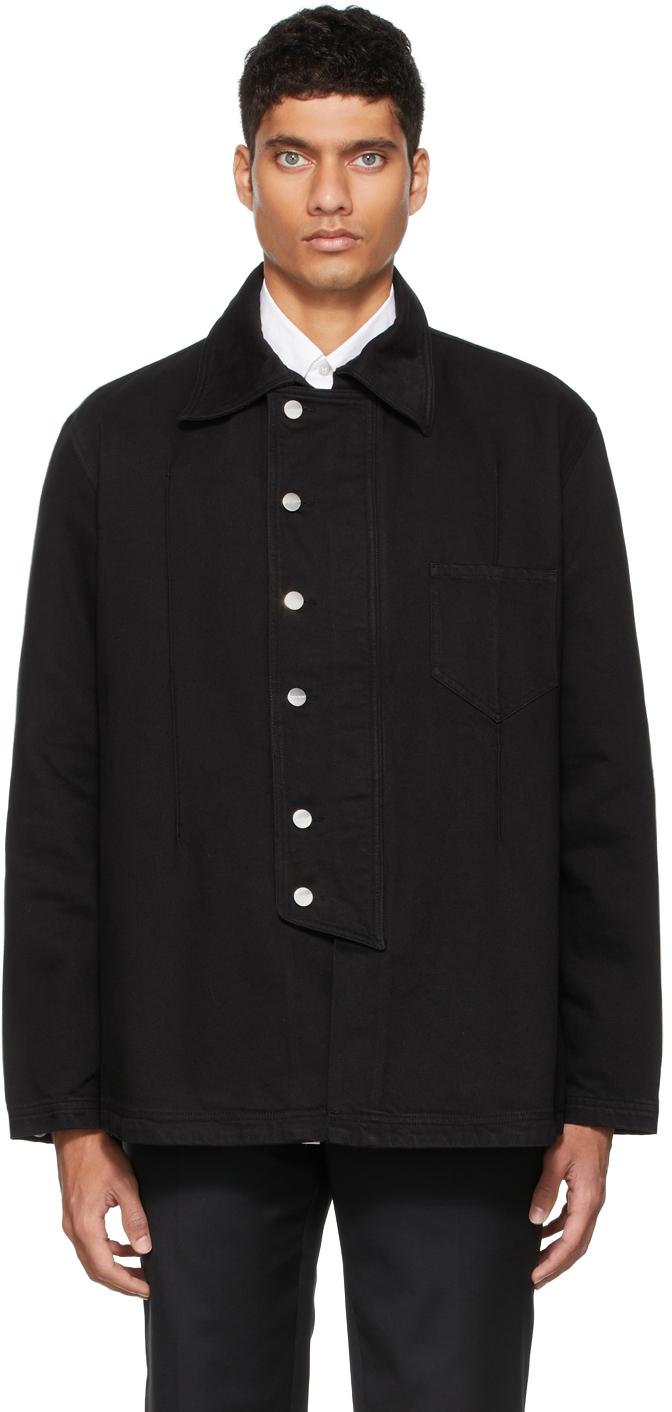 NAMACHEKO Ssense Exclusive Denim Manni Shirt in Black for Men | Lyst