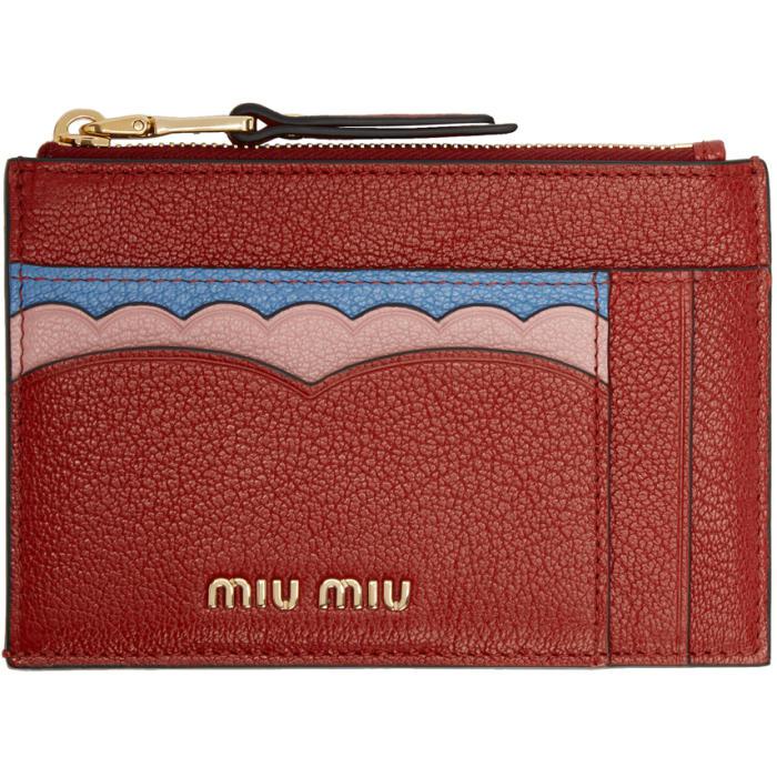 miu miu zip card holder