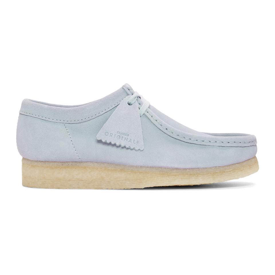 clarks blue suede
