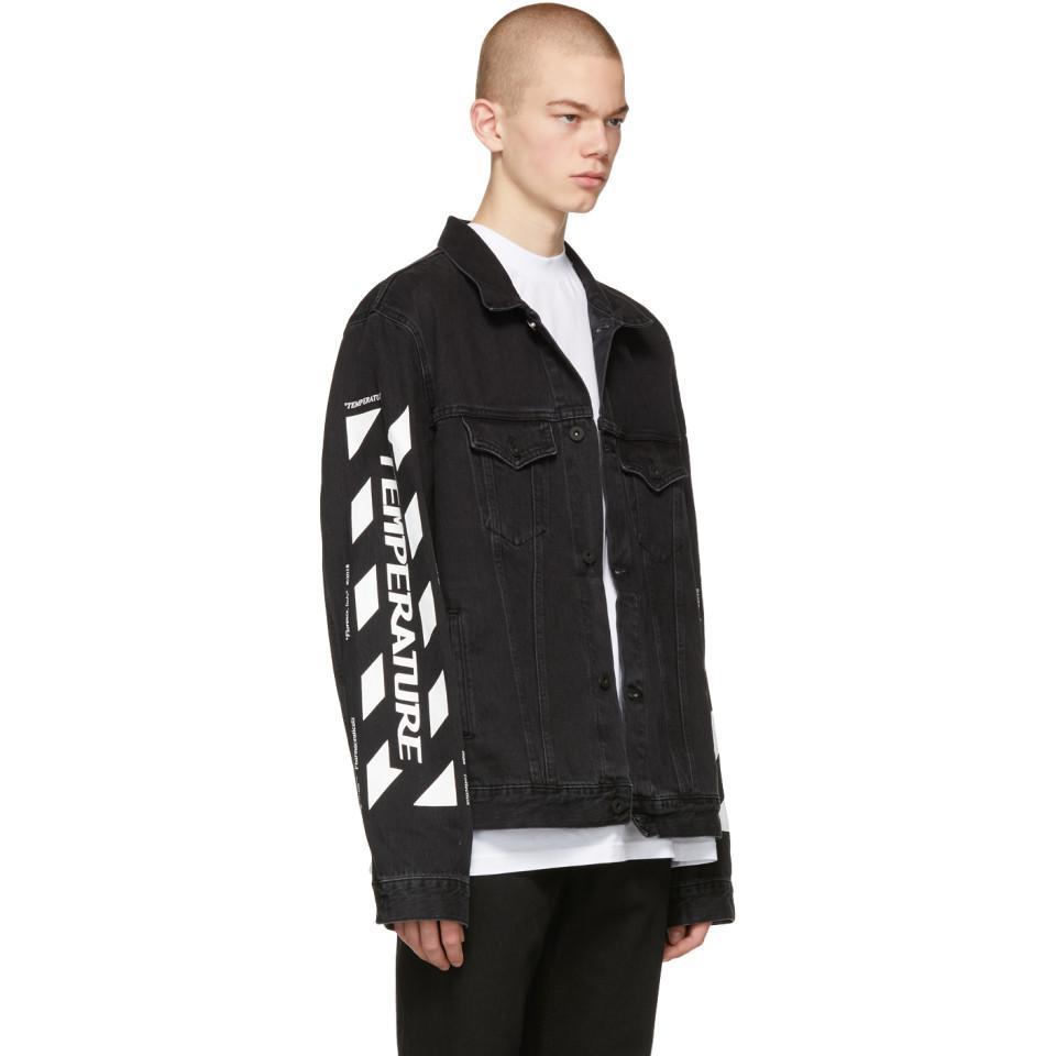 Off-White c/o Virgil Ssense Exclusive Denim Temperature Jacket for | Lyst