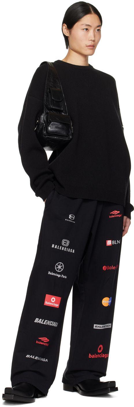 BALENCIAGA Unisex Top League Baggy Sweatpants in Cotton-fleece