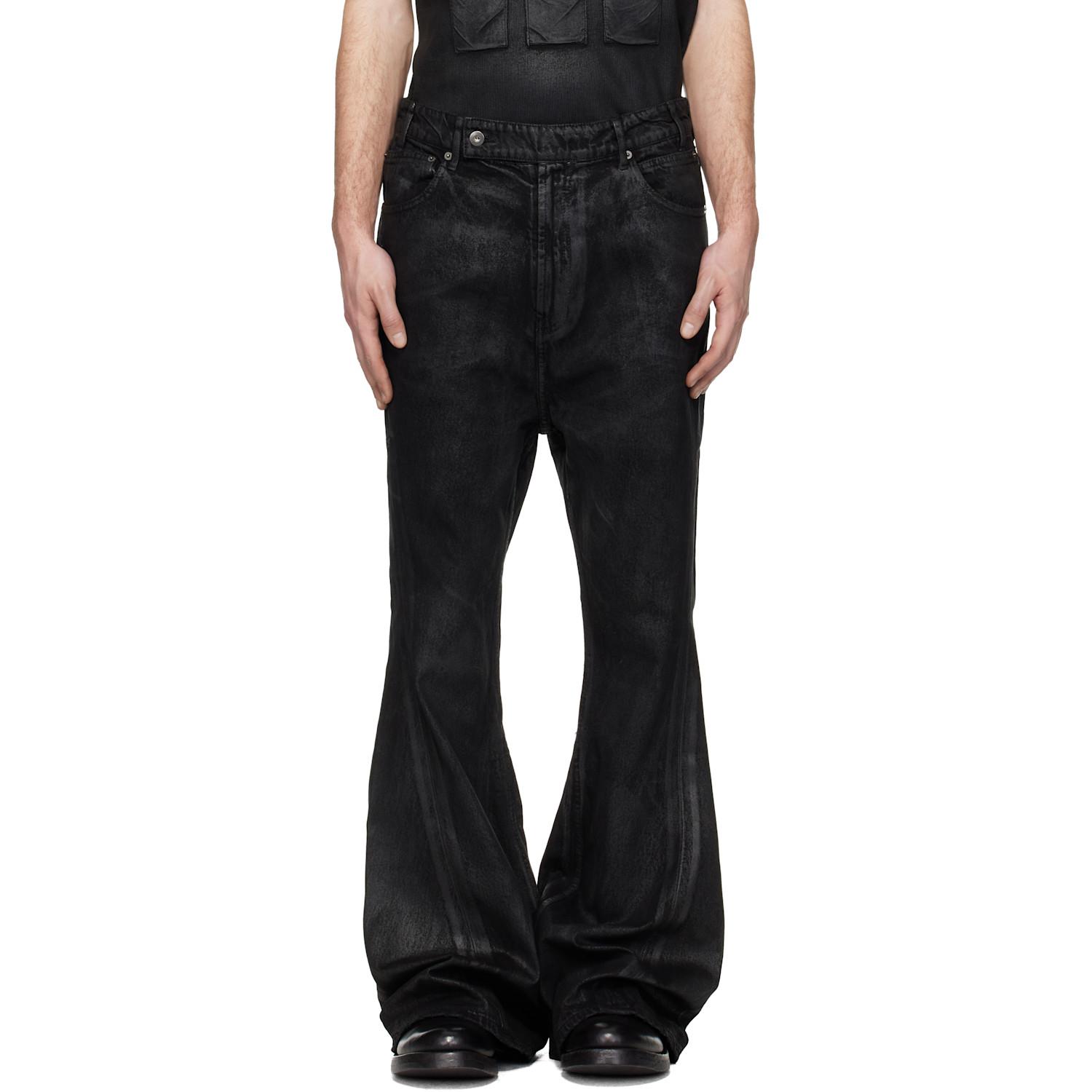 Det Blev Sent Waxed Varet Jeans in Black for Men | Lyst