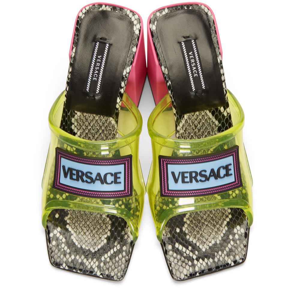 versace pvc heels