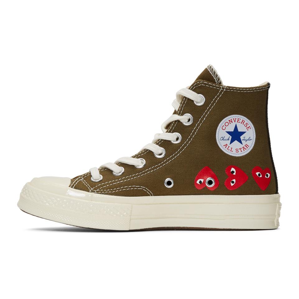 Comme des garcons converse multiple hearts Clearance