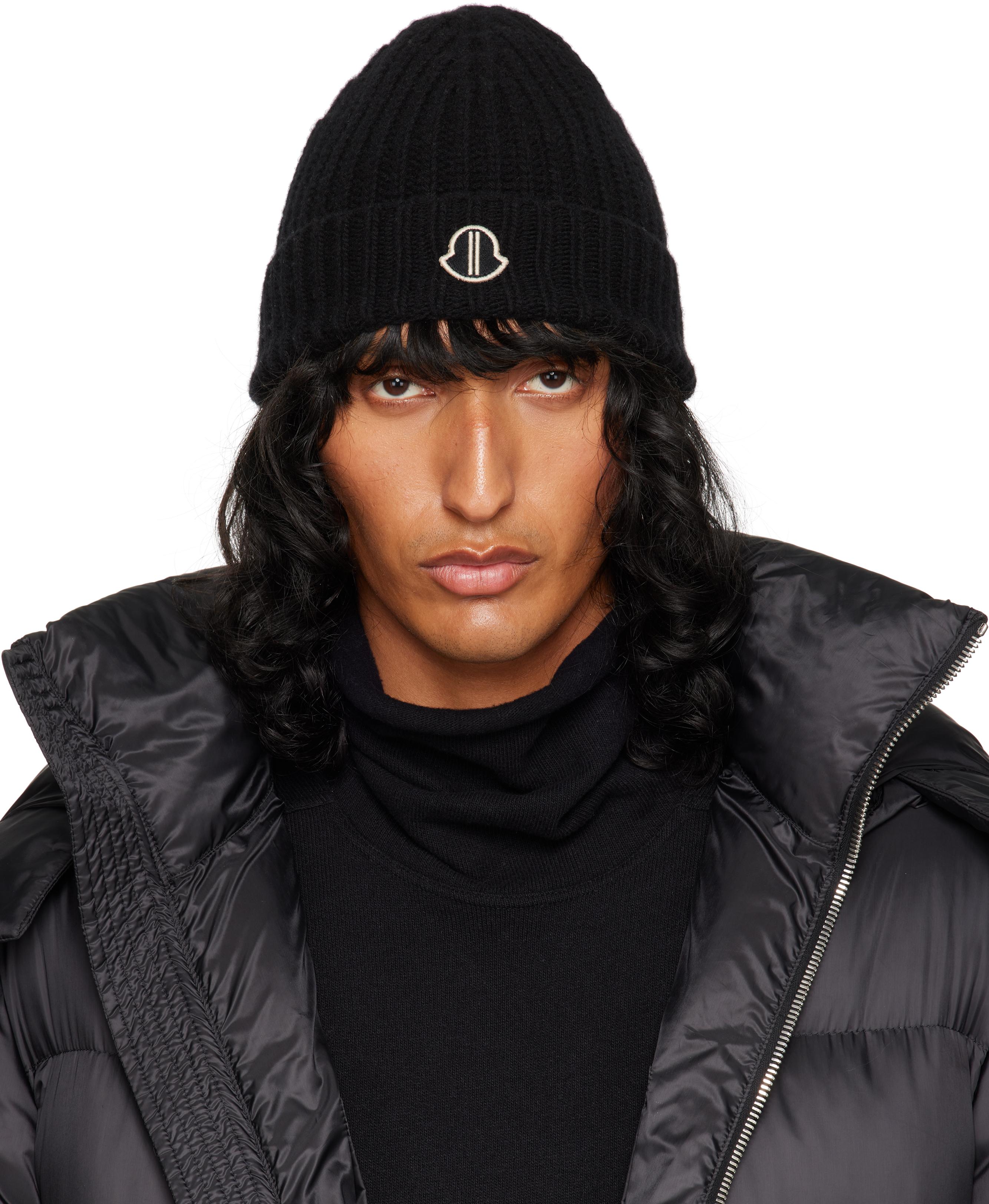 Beanie Rick Owens Moncler Cap Rick Owens Moncler Beanie In Black