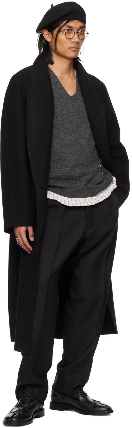 Maison Margiela メンズ ブラック テーパードパンツ パンツ  