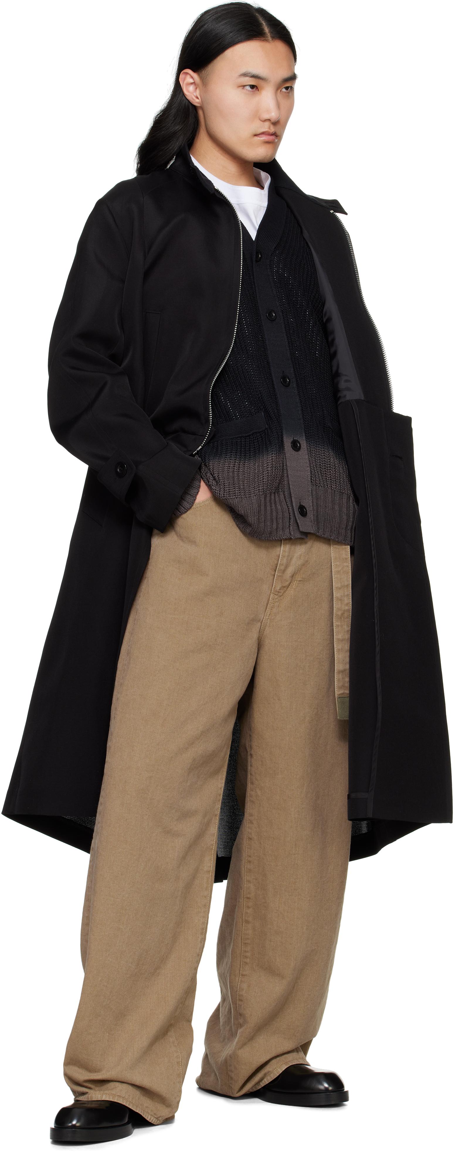 sacai ロングコート ブラック メンズ Sacai ロングコート & ウィンターコート | オンライン