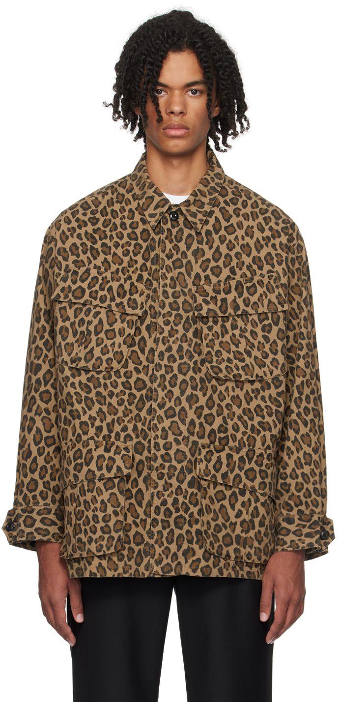 Wacko Maria Brown Leopard Jacket for Men | Lyst