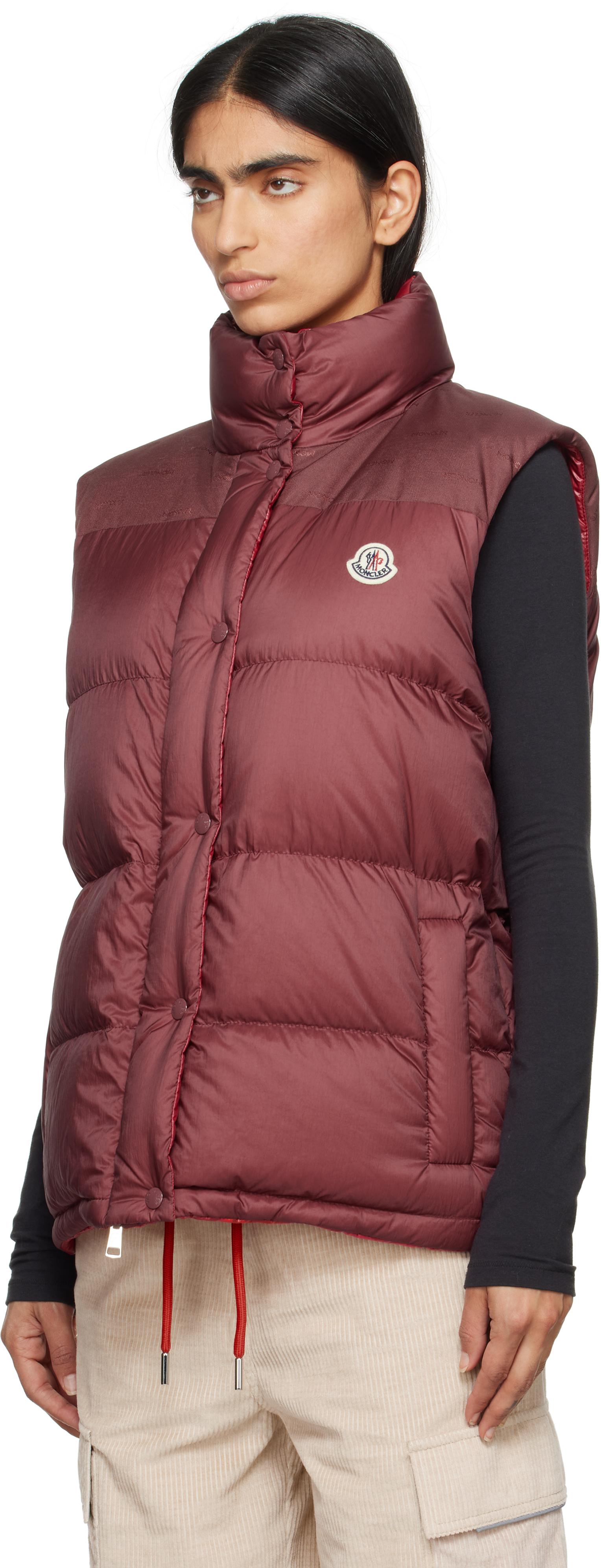 Moncler レディース レッド バーガンディ Verone リバーシブル 