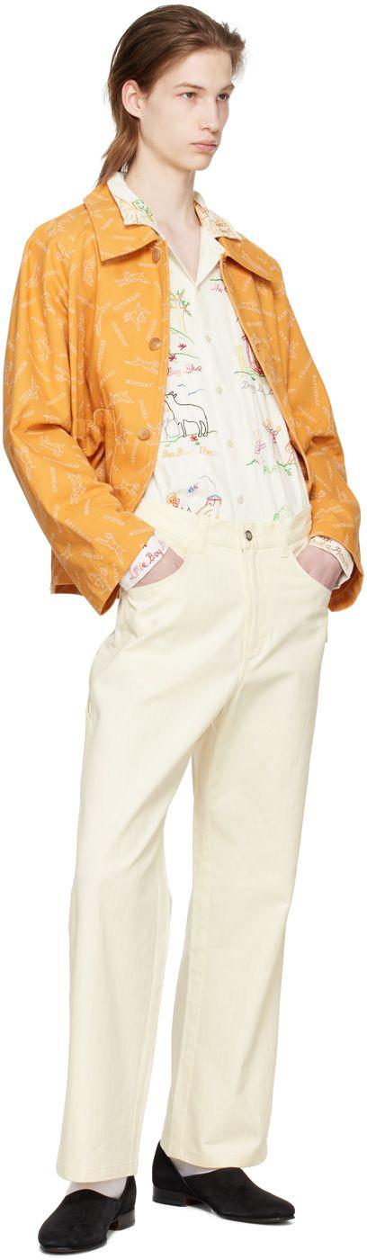 Bode Yellow Knolly Brook Jumpsuit