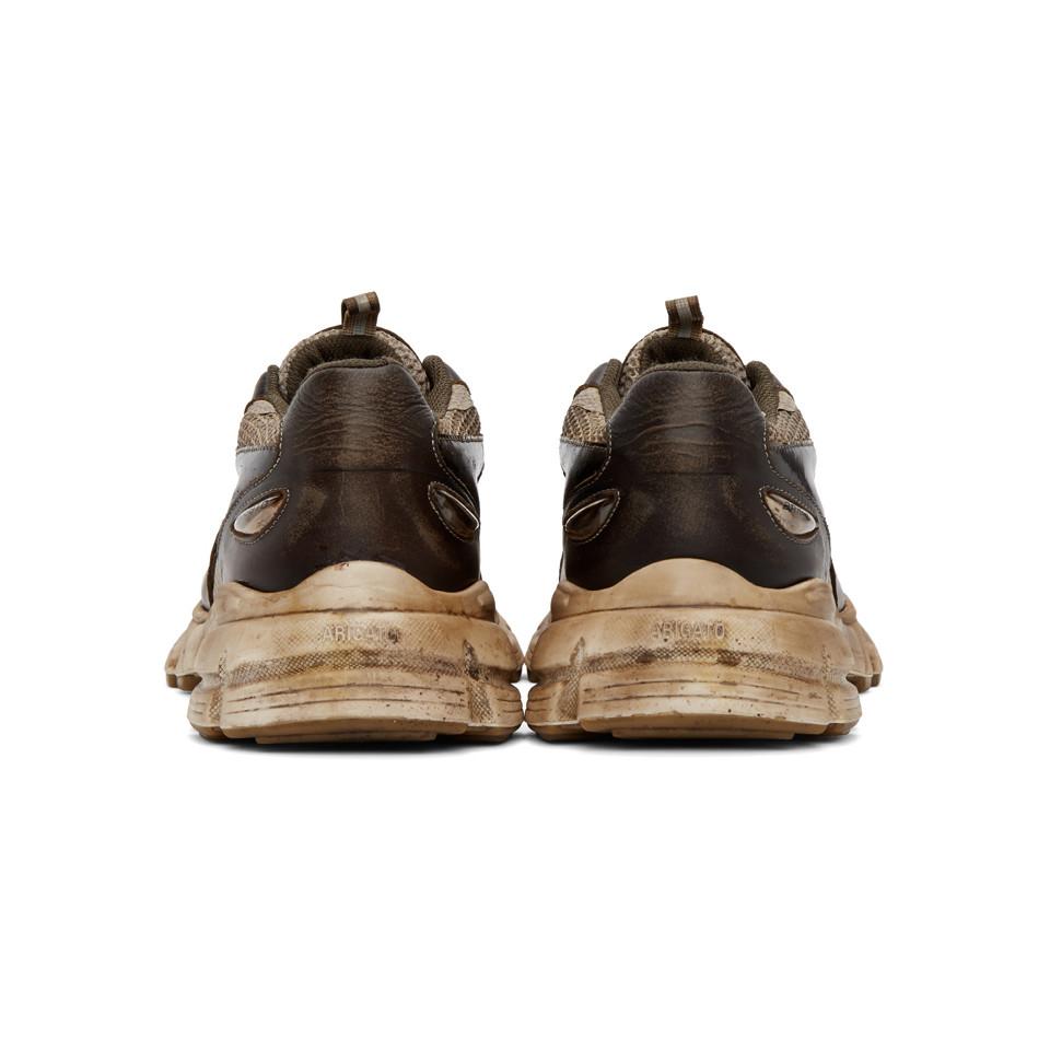 Axel Arigato Brown Dip-dye Marathon Sneakers for Men | Lyst