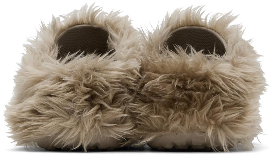 【BALENCIAGA】Crocsエディション fakeファー スリッポン balenciaga-Mink-Taupe-Crocs-