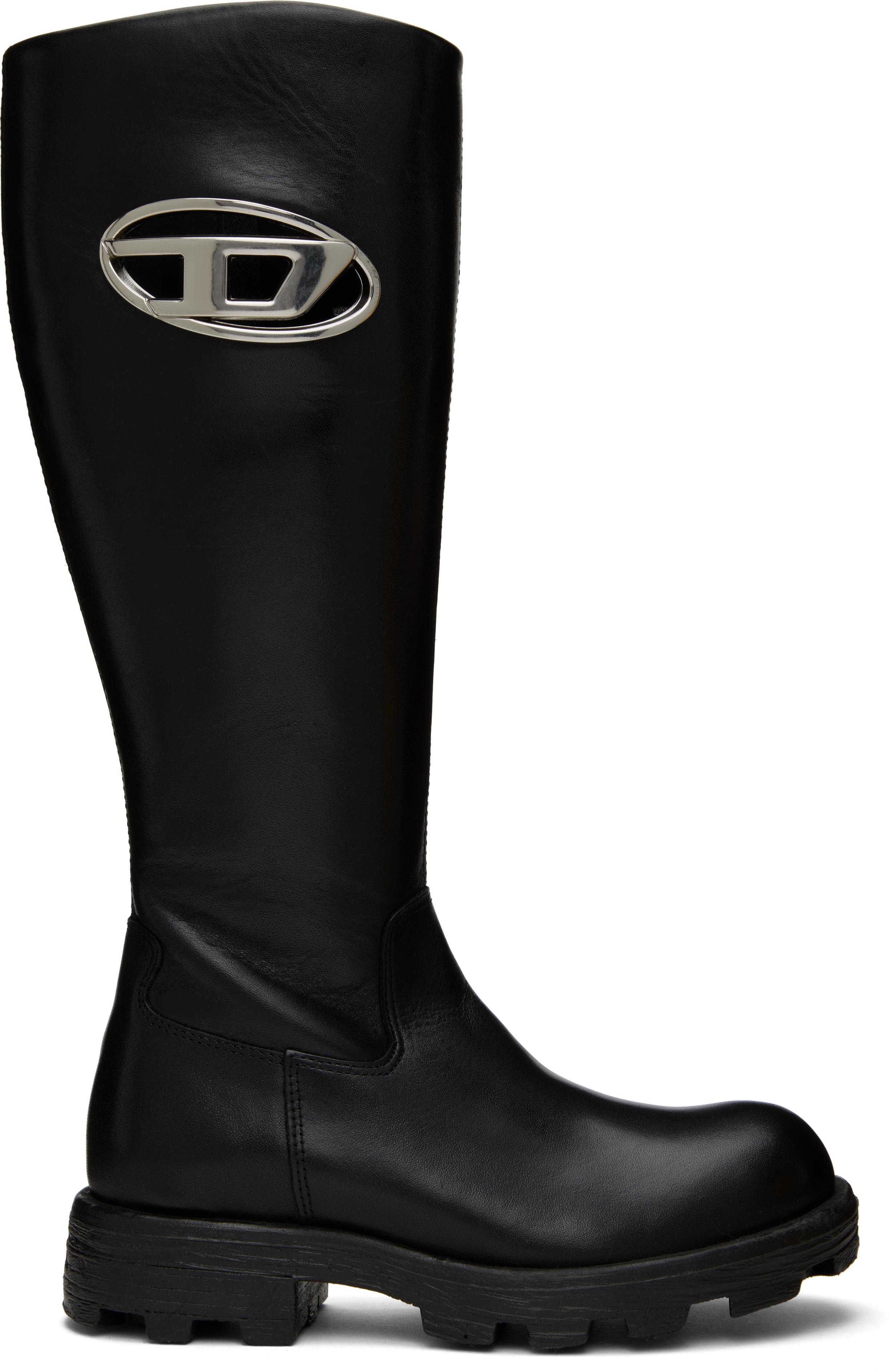DIESEL D-Hammer Hb D W Tall Boots in Black | Lyst