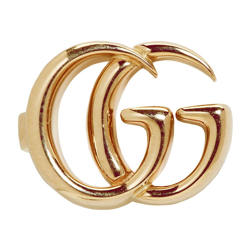 Gucci Gold Single GG Clip-on Earring in Metallic | Lyst Canada