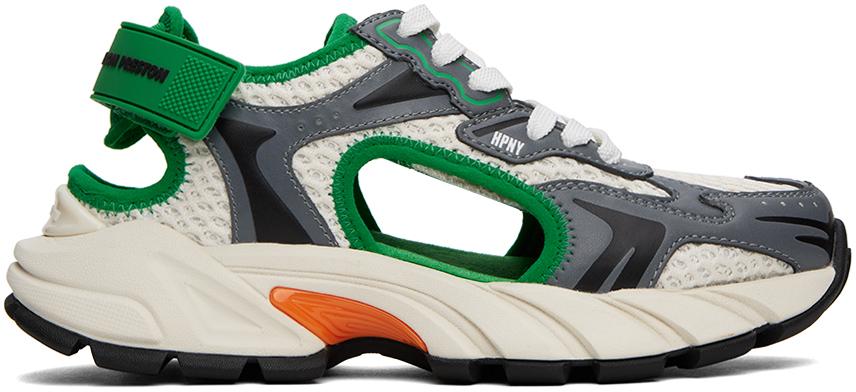 Heron Preston Green & Gray Block Stepper Sandal Sneakers | Lyst UK