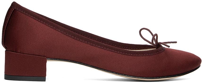 Repetto Ssense Exclusive Burgundy Camille Heels in Red | Lyst