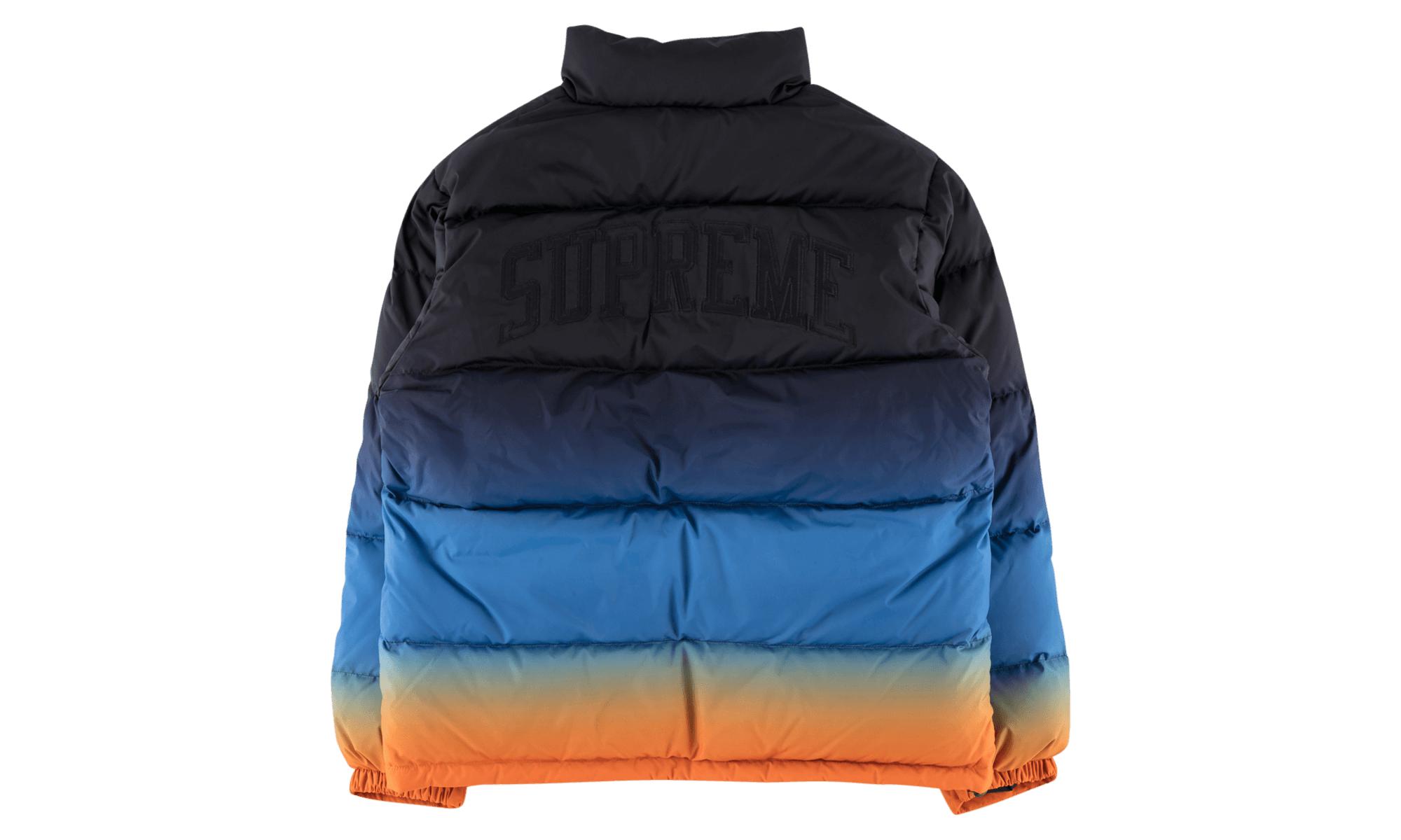 supreme gradient puffy jacket