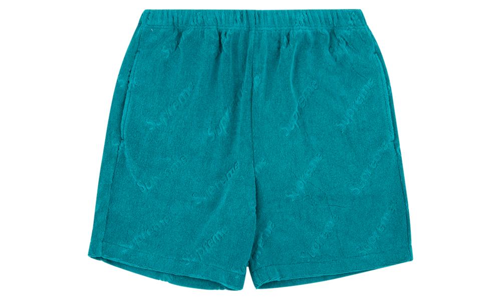 supreme terry jacquard logo short