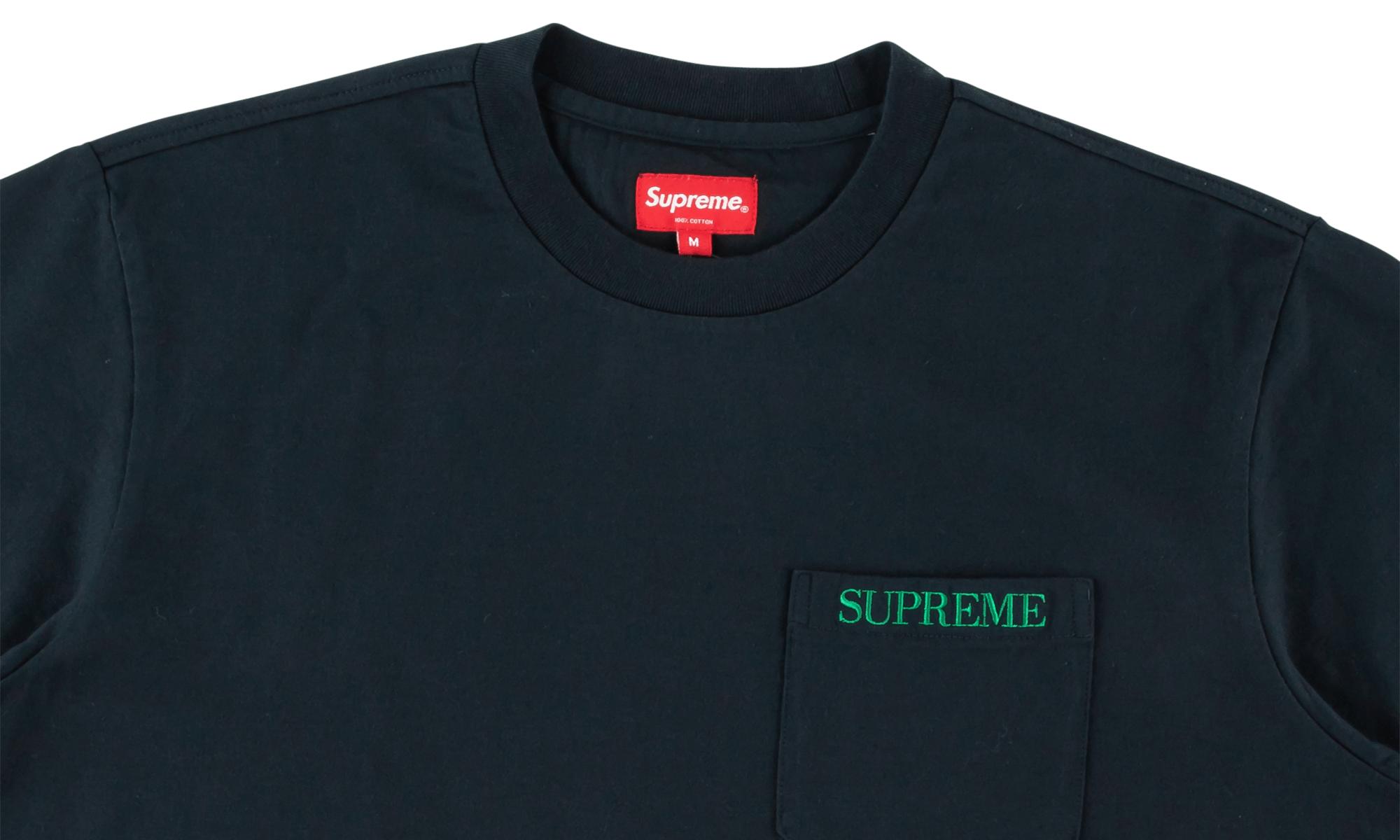 supreme embroidered pocket tee