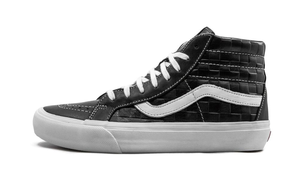 leather black vans size 5