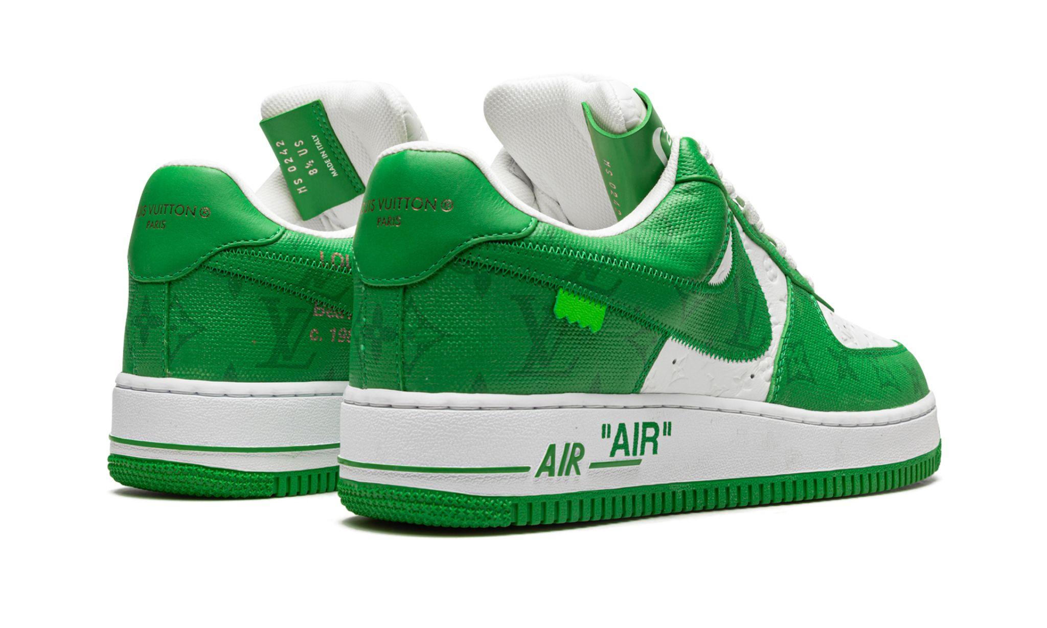 Louis Vuitton Nike Air Force 1 Low By Virgil Abloh White Green Men's -  Sneakers - US