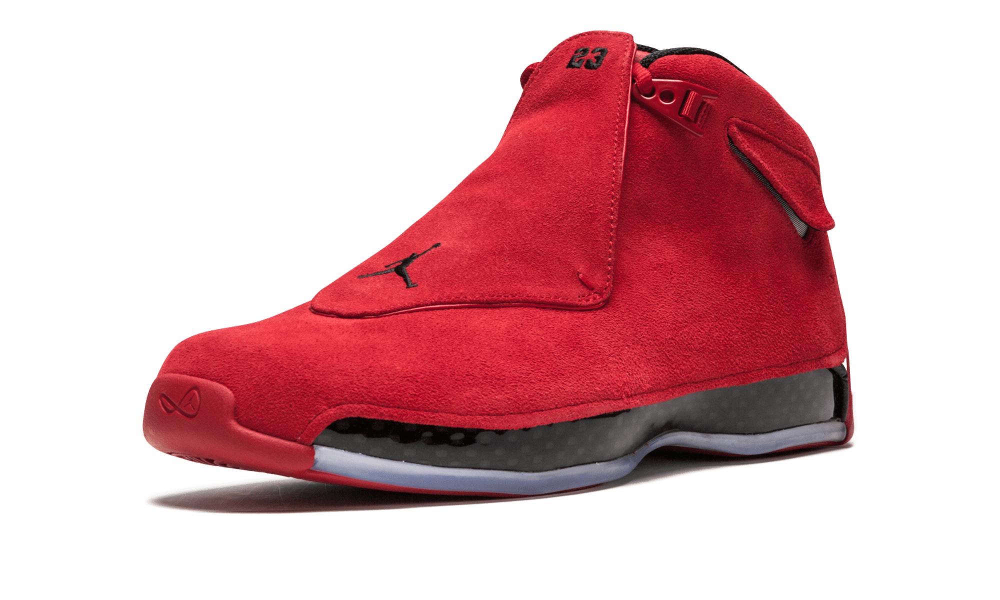 Nike Suede Air Jordan 18 Retro in Red 