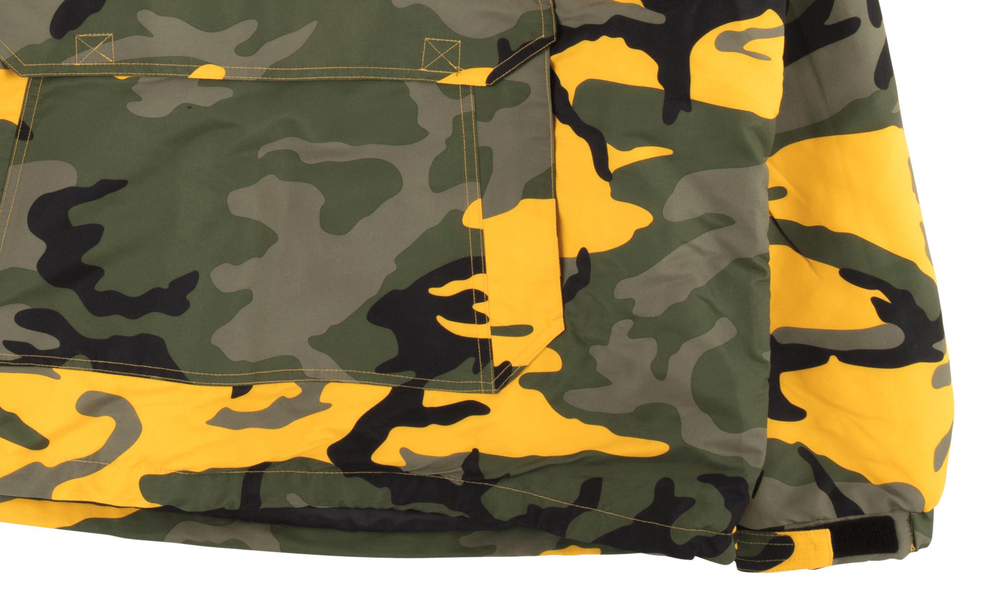 supreme hooded logo half zip pullover