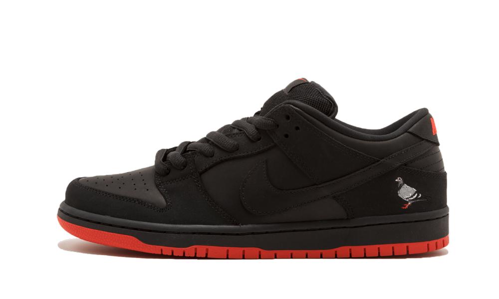 Nike Leather Sb Dunk Low Trd Qs 'pigeon (engraved)' Shoes - Size 8.5 in Black for Men - Save 77% 