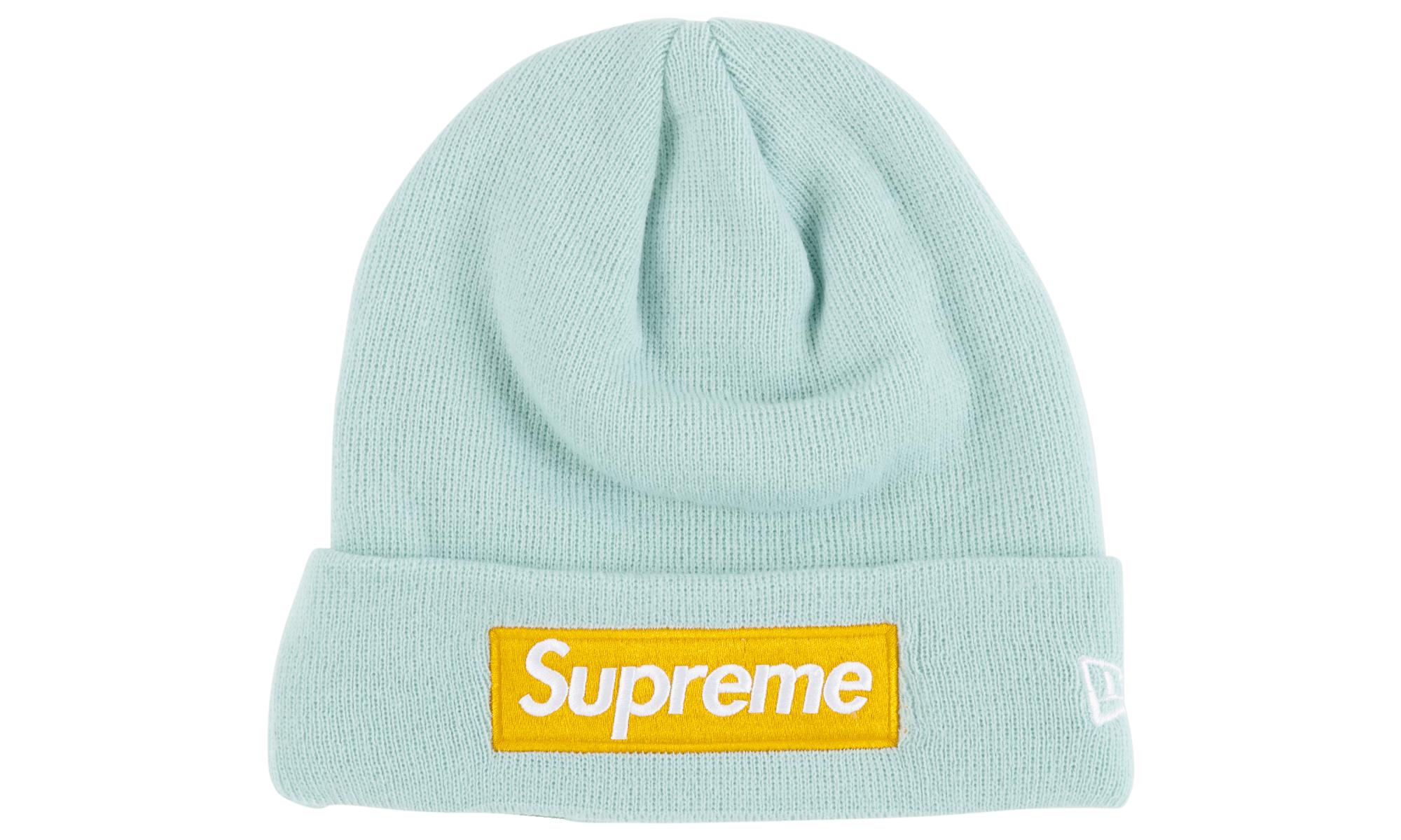 blue supreme beanie