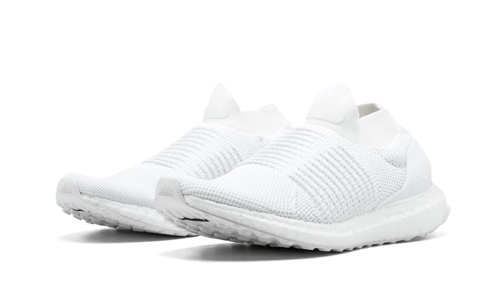 adidas ultra boost laceless white