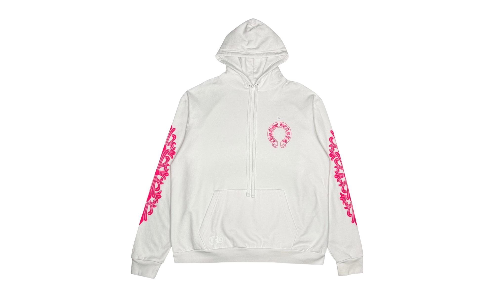 Chrome Hearts Horseshoe Floral Sleeve Pullover Hoodie Chrm1067