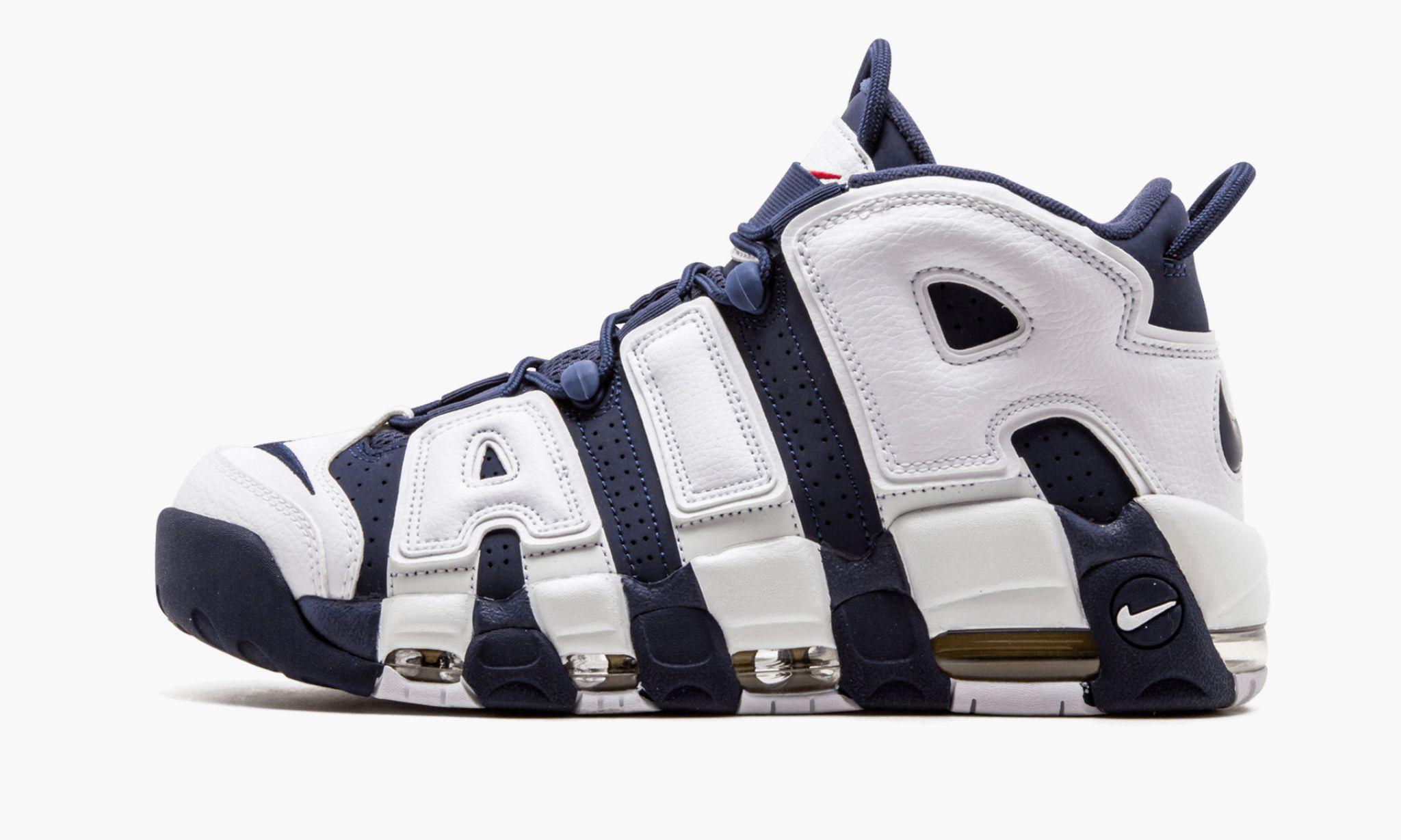 Nike Leather Air More Uptempo - Basketball Shoes in White (Blue) for Men -  Save 46% | Lyst