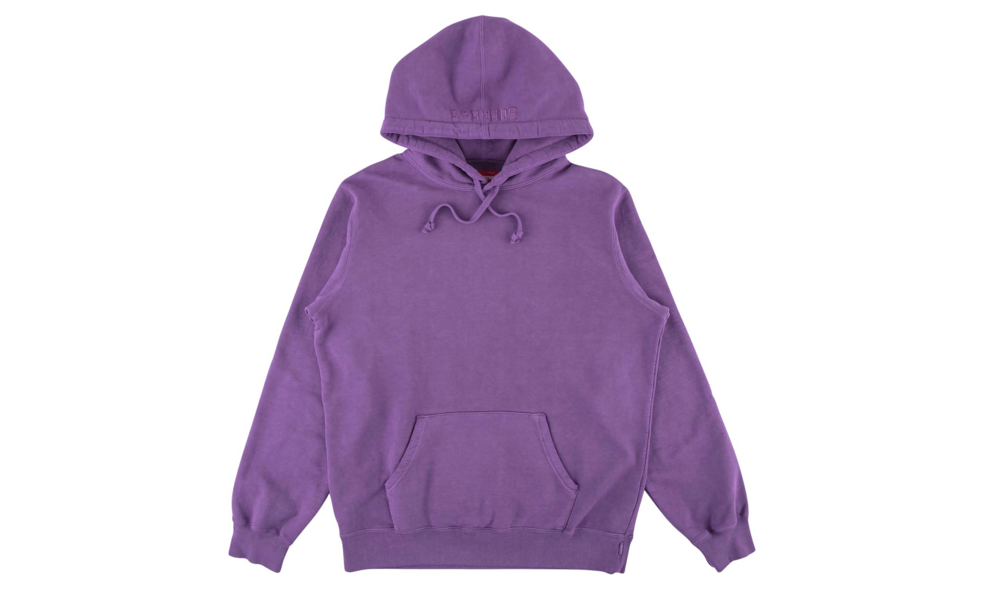 overdyed hooded sweatshirt