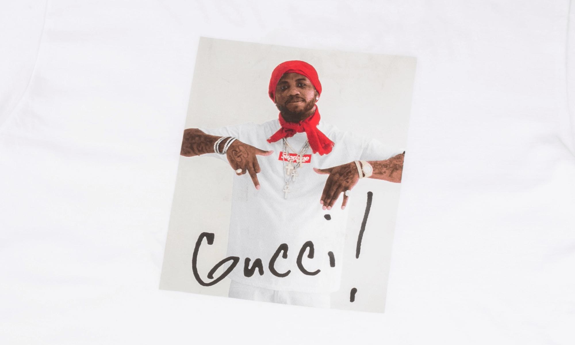 supreme gucci mane tee white