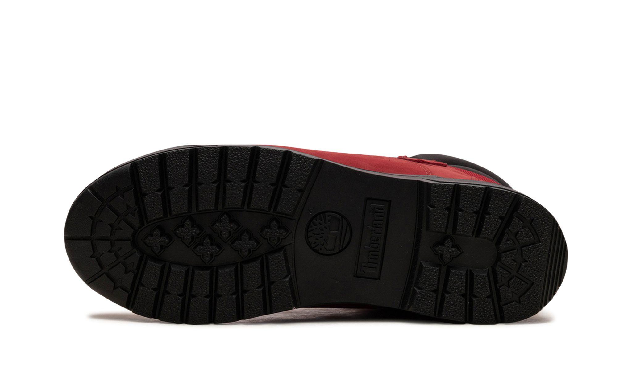 Red bottom timberlands sale