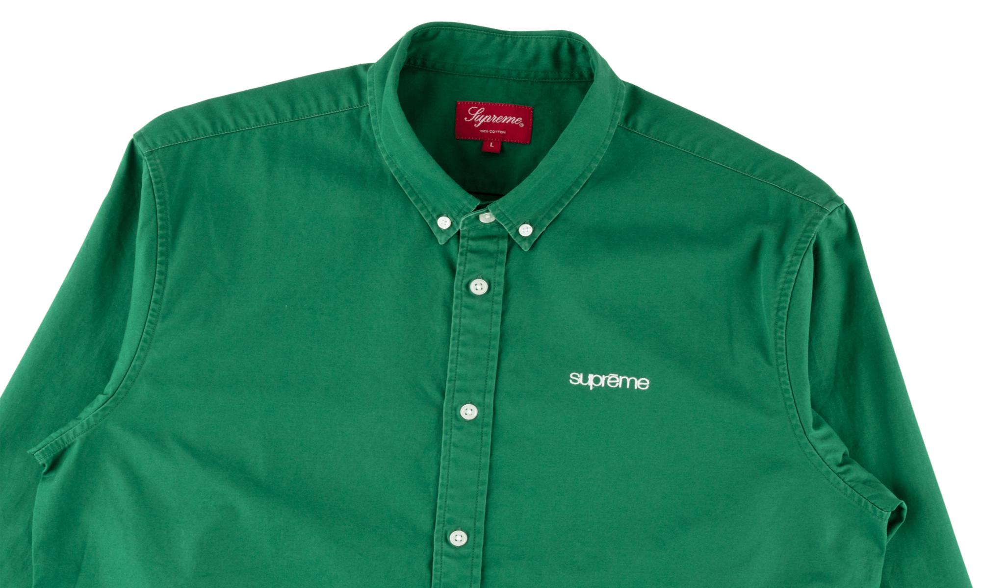 supreme washed twill shirt