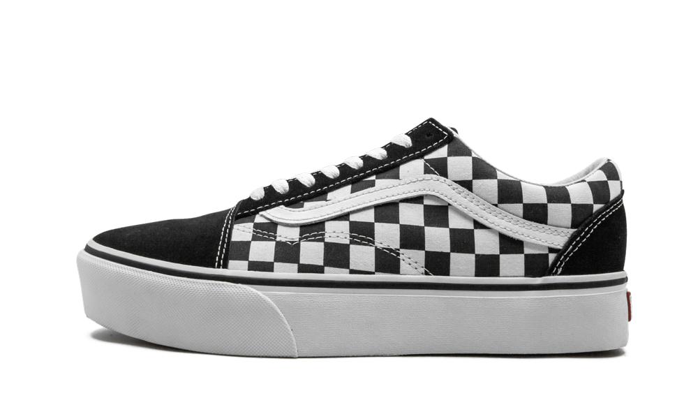 vans old skool platform checkerboard