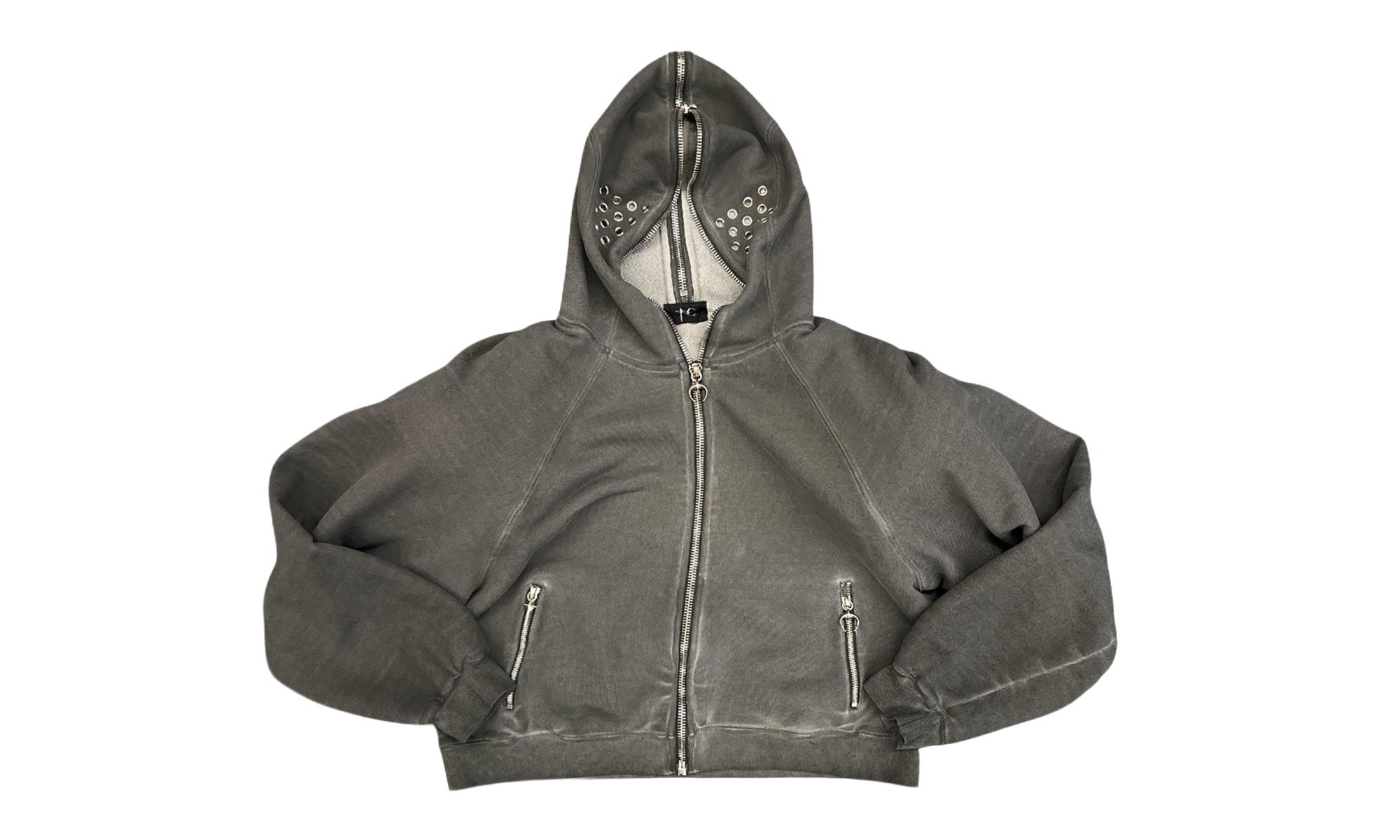 THUG CLUB Bulk Shoulder Gladiator Zip-Up Hoodie 