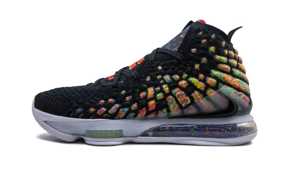lebron 17 black multicolor
