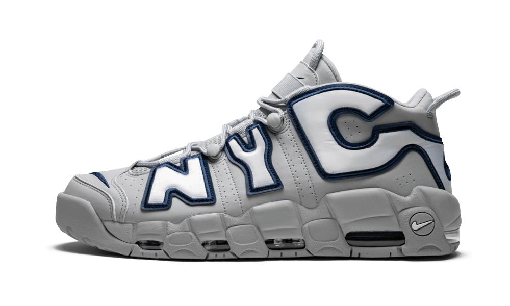 Nike Air More Uptempo âNYCâ Wolf Grey/White-Midnight Navy Release Date â Sneaker Novel