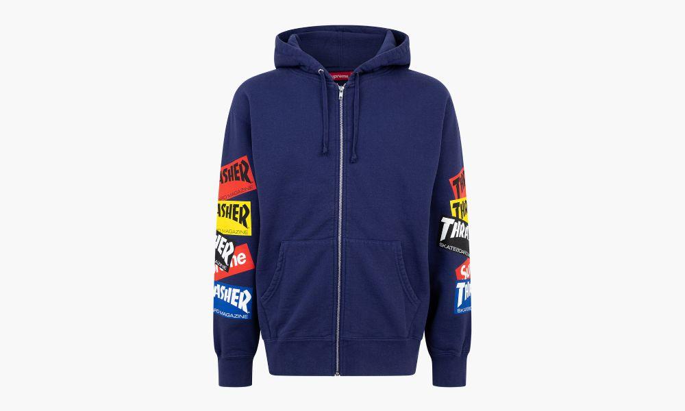 Supreme Cotton Thrasher Multi Logo Zip 