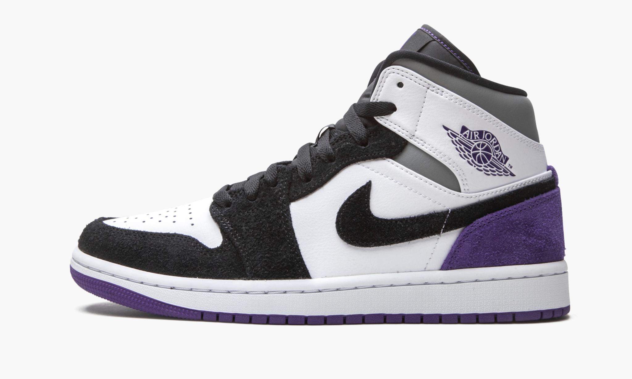 Nike Air 1 Mid Se "court Purple Suede" Shoes in Black for Men | Lyst