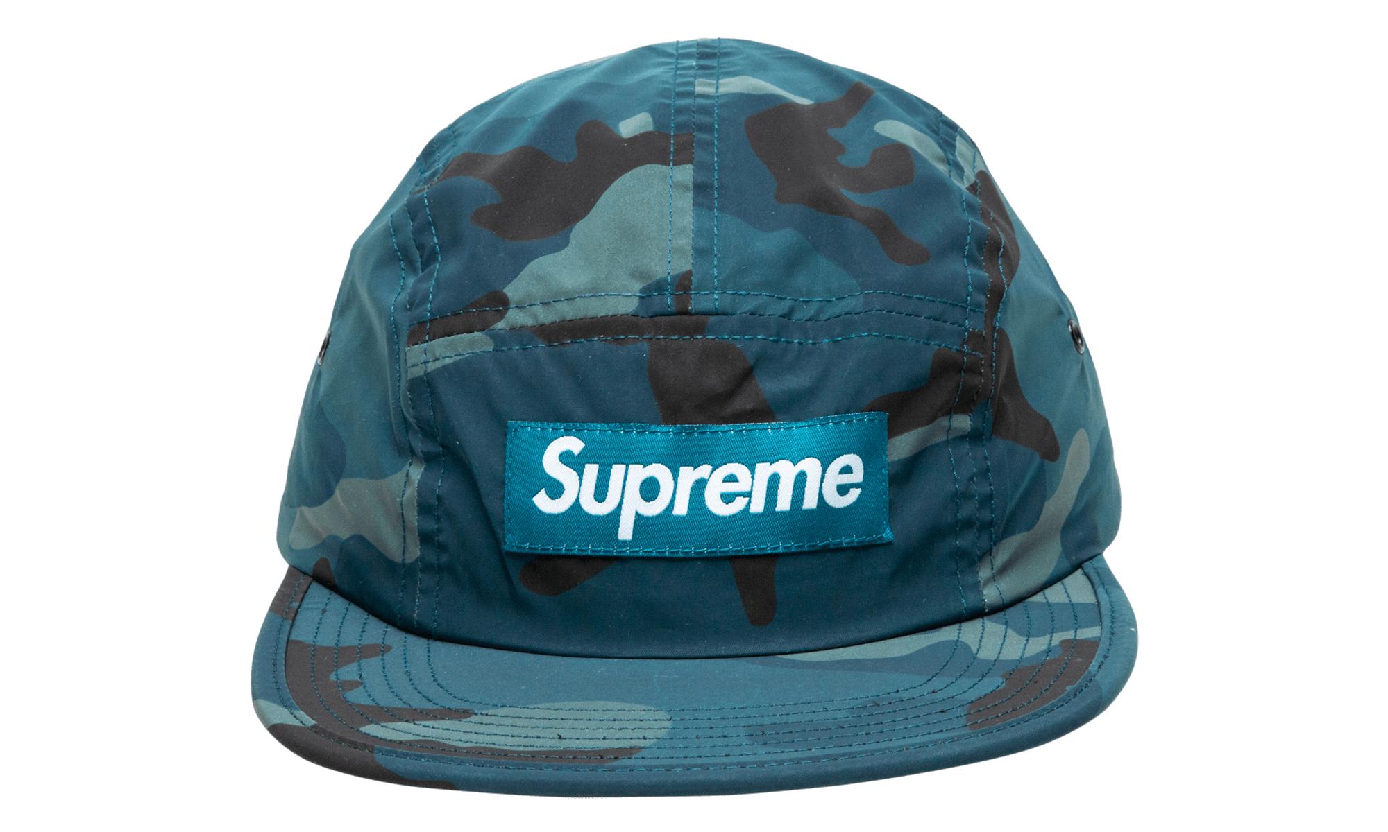 reflective camo camp cap