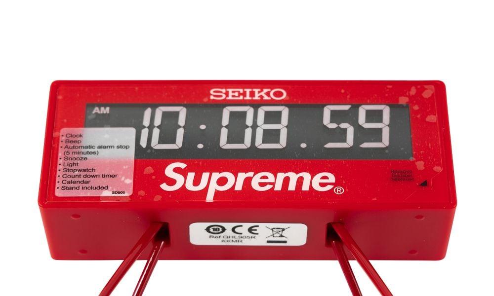 【美品】Supreme Seiko Marathon Clock RED Supreme - Supreme Seiko Marathon Clock Red (SS21)の通販 by