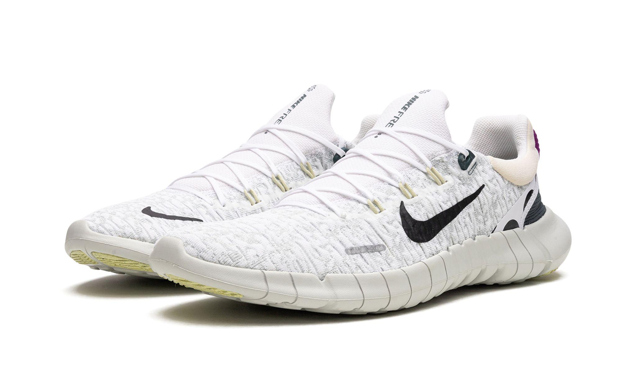 Nike Free Run 5.0 "white Light Silver" Shoes in Black for Men | Lyst UK