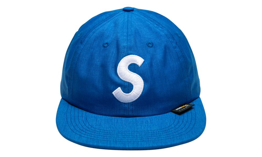 supreme s logo 6 panel cap