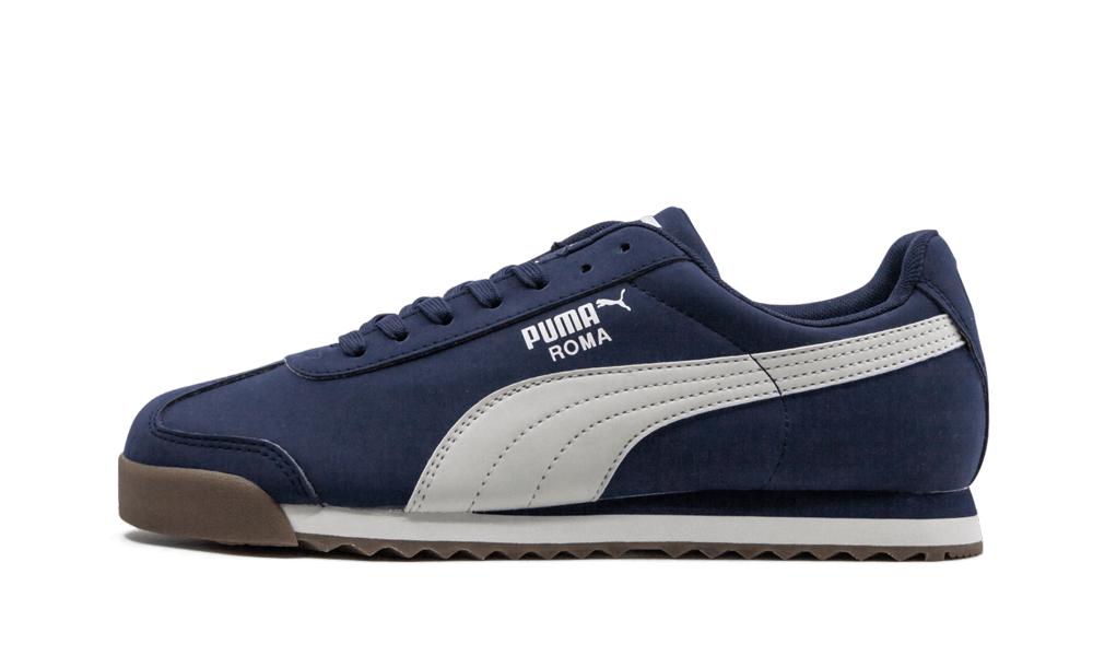 PUMA Roma Smooth Nbk 'peacoat' Shoes - Size 9.5 in Blue for Men | Lyst