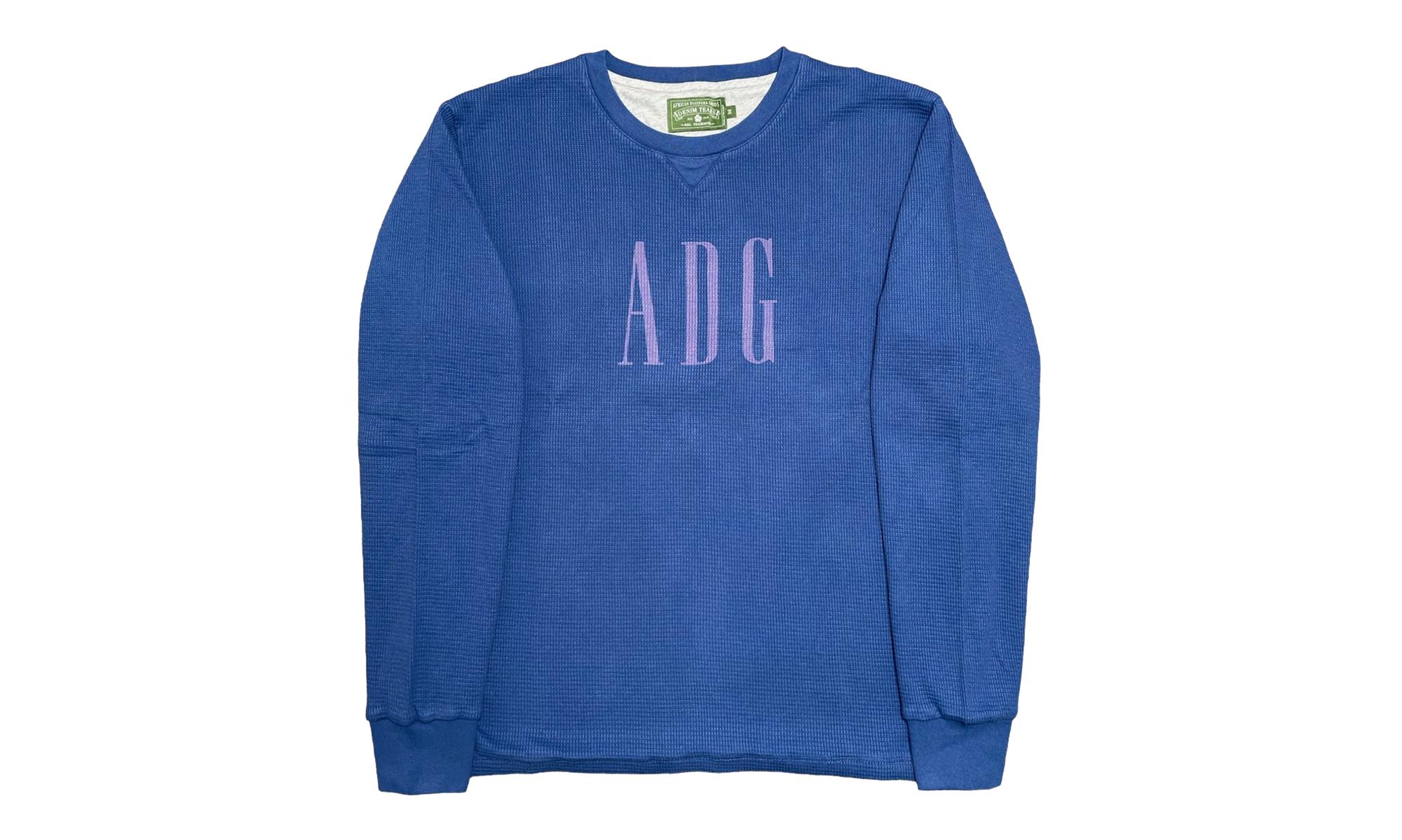 DENIM TEARS Adg Inc. Long Sleeve Thermal Sweatshirt Dt533